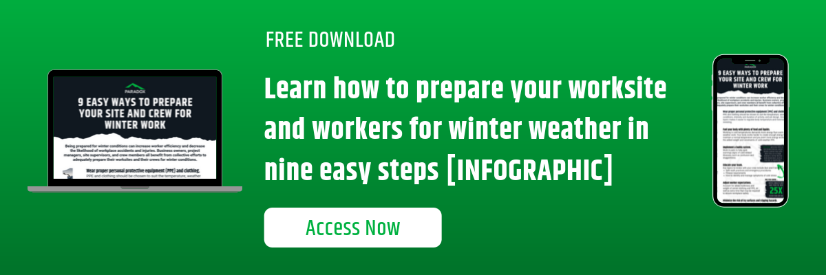 Learn how to prepare your site and crew for winter weather